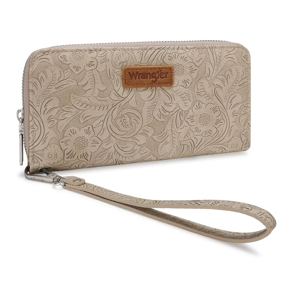 MW - WRAN FLORAL TOOLED WALLET