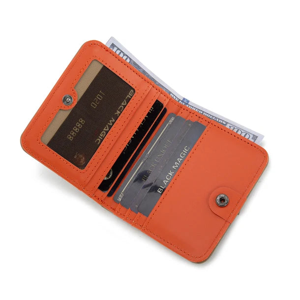 Montana West Wholesale - Wrangler Solid Color Small BI-Fold Wallet RFID Card Holder - Ligh Brown