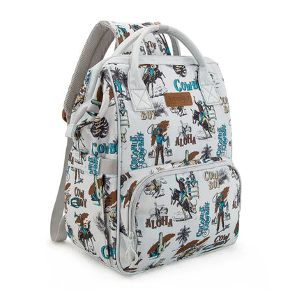 Wrangler Cowboy Printed Callie Backpack/Diaper Bag