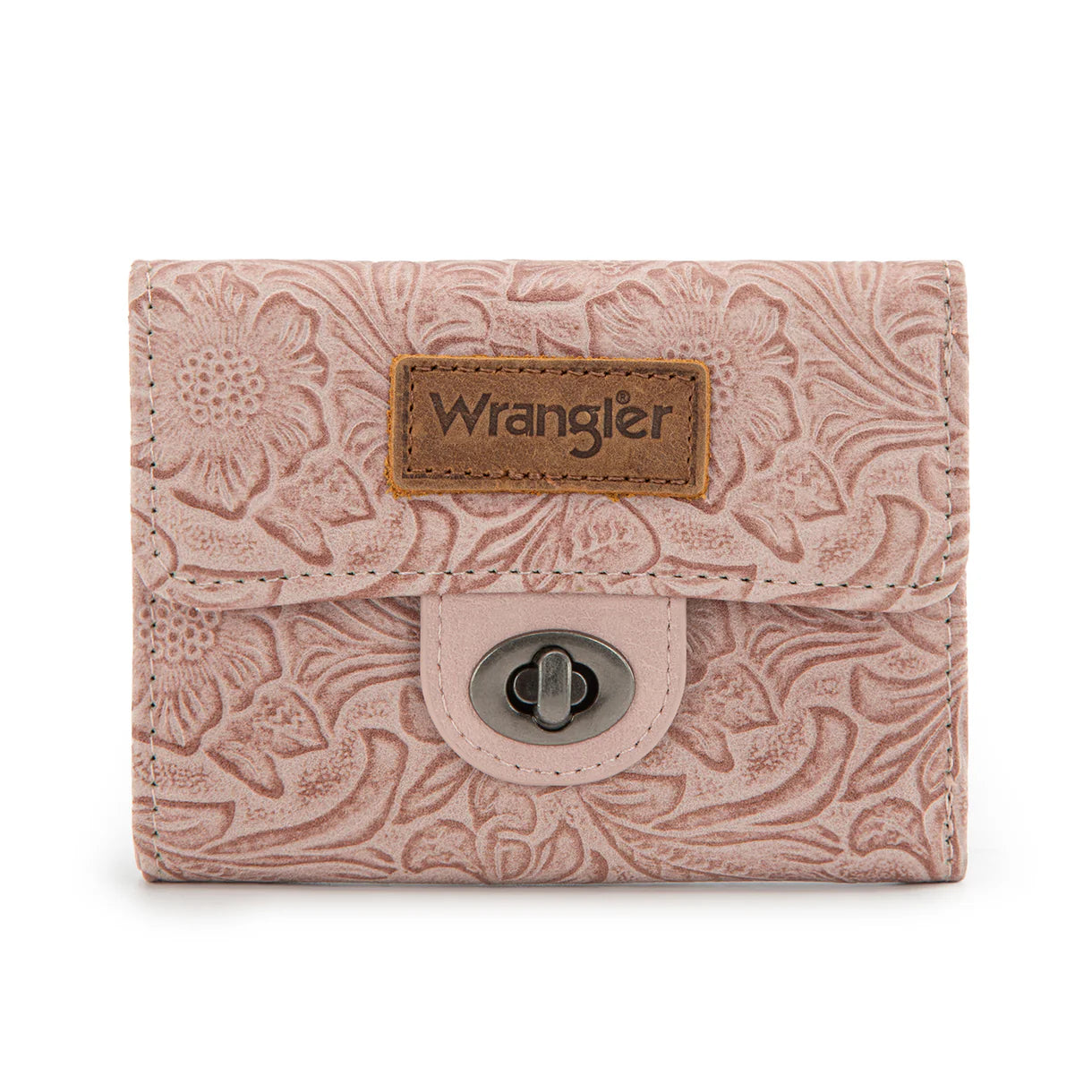 Montana West -  Wrangler Floral Embossed RFID Trifold Wallet