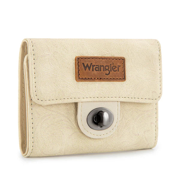 Montana West -  Wrangler Floral Embossed RFID Trifold Wallet