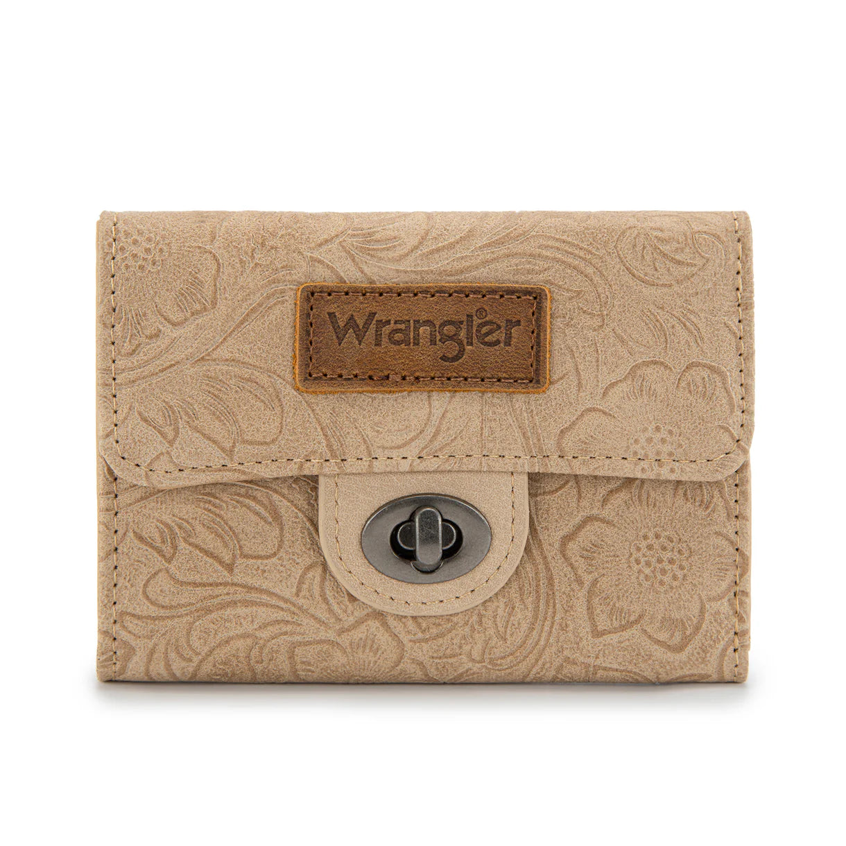 Montana West -  Wrangler Floral Embossed RFID Trifold Wallet