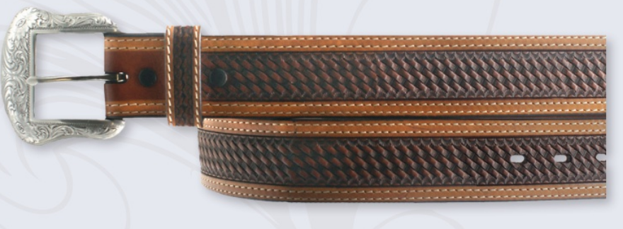 WAF - Brown Basket Weave Belt