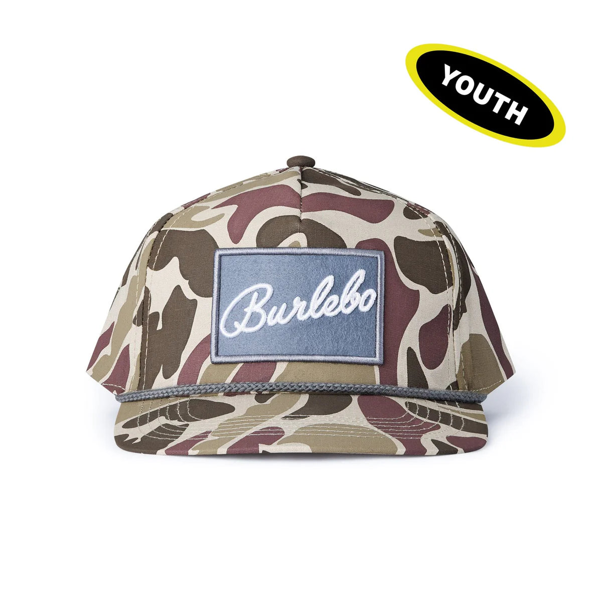 BURLEBO - Youth Cap - BURLEBO Grey Patch - Camo