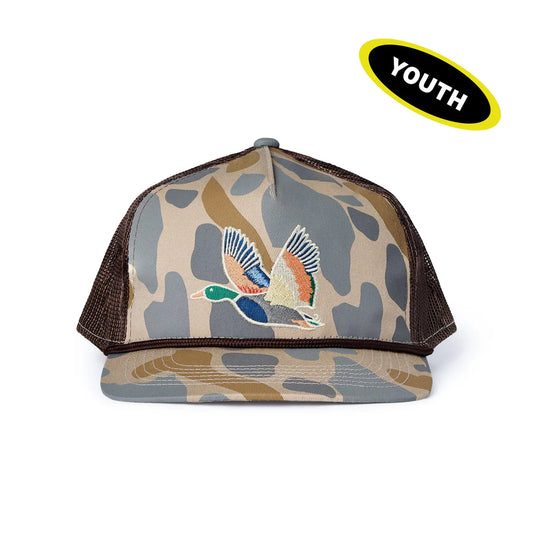BURLEBO - Youth Cap - Retro Camo Duck