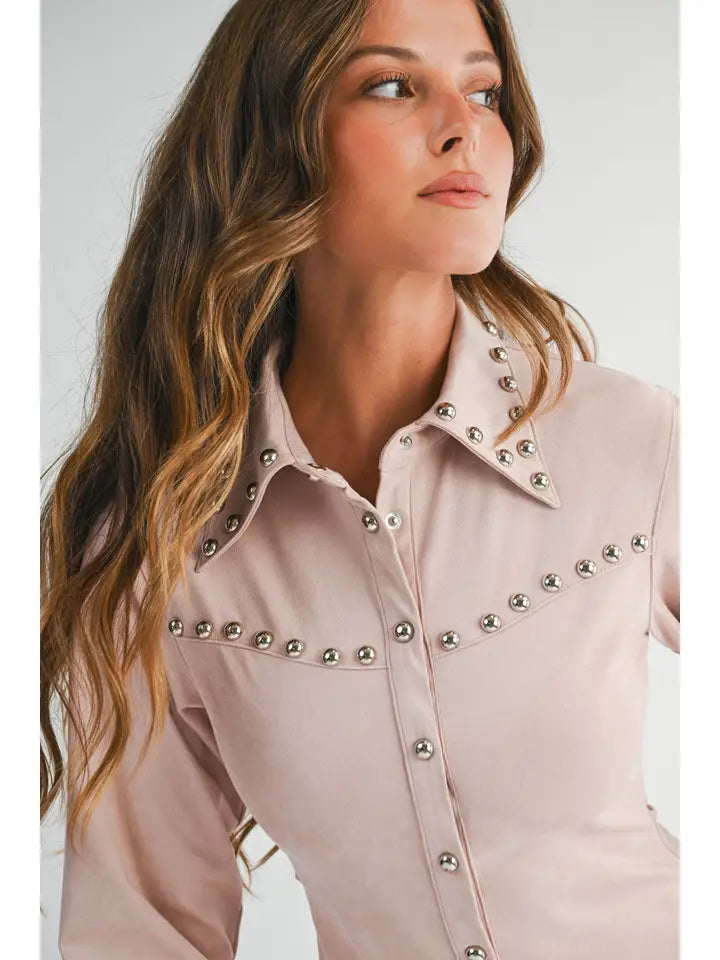 EB  LUXE - Suede Studded Set