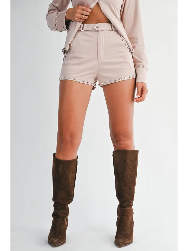 EB  LUXE - Suede Studded Set