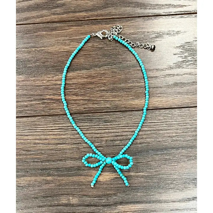 Handmade Ribbon Bow Necklace