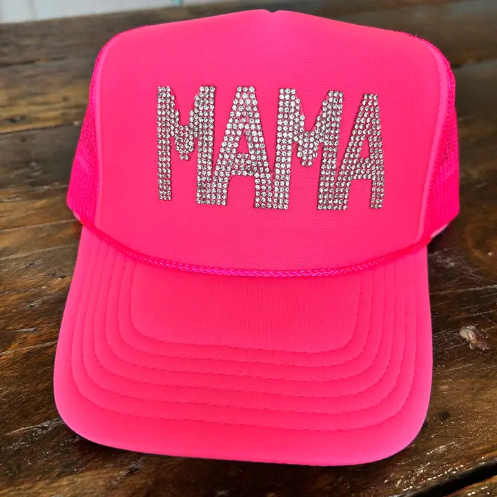 Mama Rhinestone Trucker Hat
