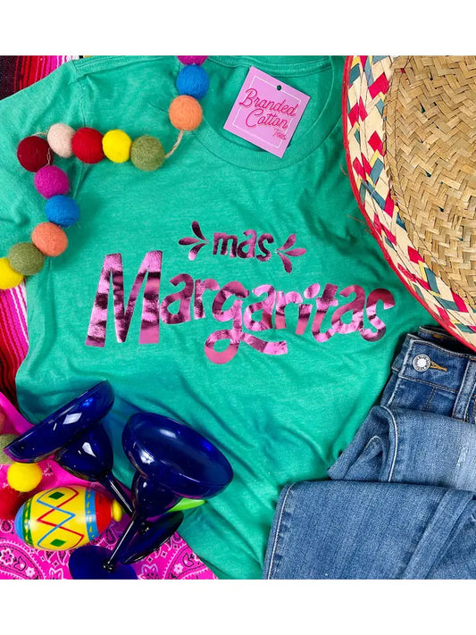Branded Cotton - Mas Margaritas Tee