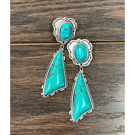 Turquoise Post Earrings