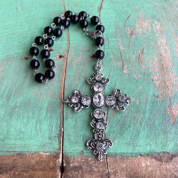 Crystal Cross Car Blessing