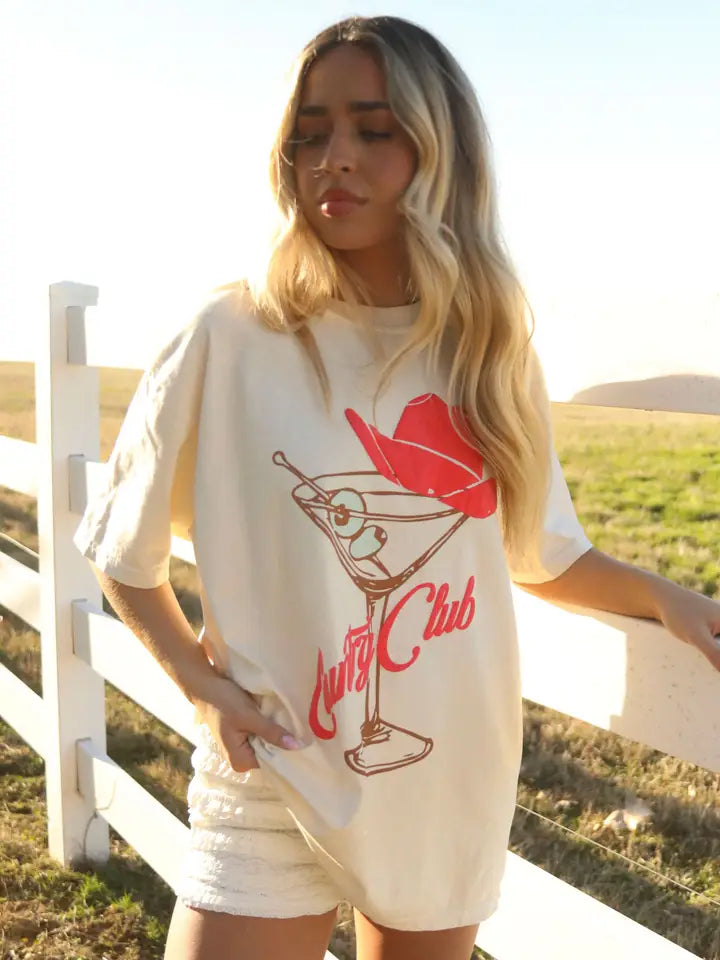 CHARLIE SOUTHERN - Cowboy Country Club Martini Tee