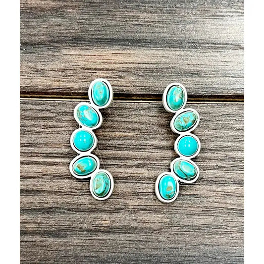 Navajo Turquoise Stud Earrings