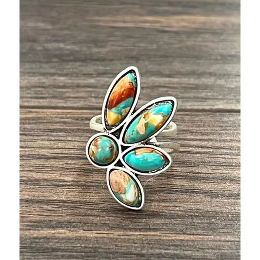 Gemstone Adjustable Ring