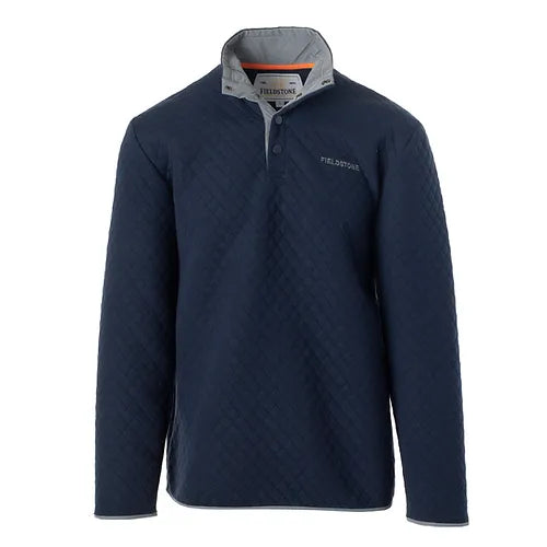 FOP - NAVY QUILTED PULLOVER – Oasis Outback