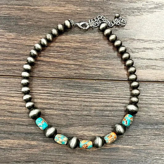 15" Navajo Gemstone Necklace