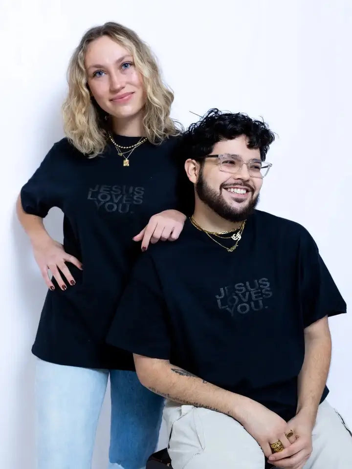 Jesus Loves You Company - Black Jesus Loves You Tee