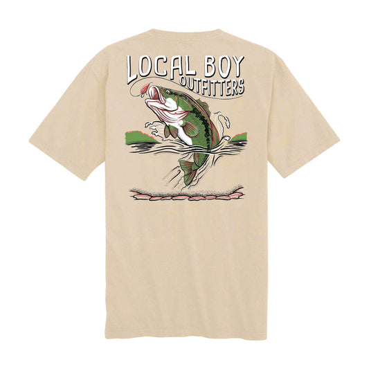 Local Boy Outfitters - Jumping Bass T-Shirt - Shot Sleeve