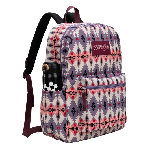 Wrangler Aztec Print Lavender Backpack