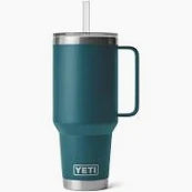 RAMBLER 42OZ STRAW MUG AGAVE TEAL