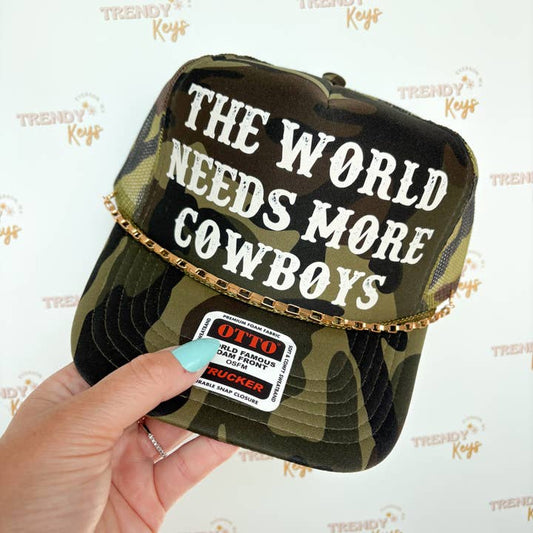 TrendyKeys - "The World Needs More Cowboys" Trucker Hat