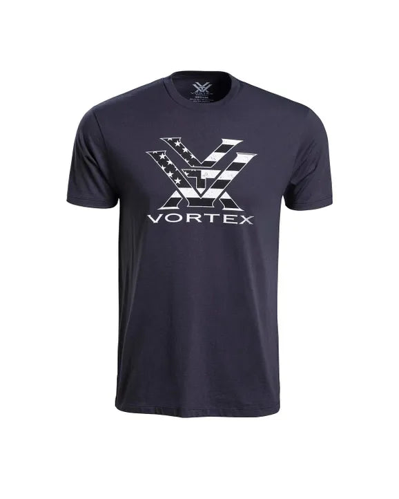 VORTEX - Stars and Stripes Shot Sleeve Tee - Poler Night
