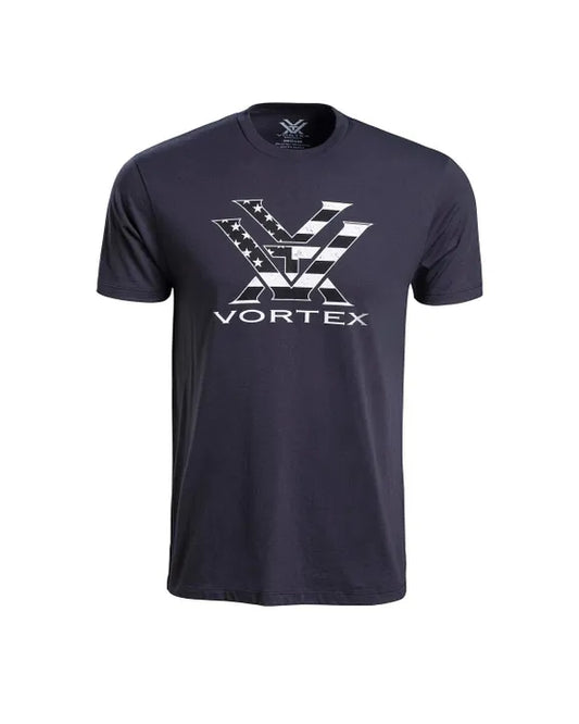 VORTEX - Stars and Stripes Shot Sleeve Tee - Poler Night