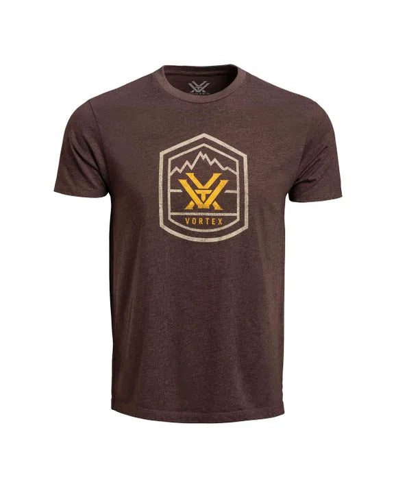 VORTEX- Total Ascent Short Sleeve T-Shirt - Brown Heather