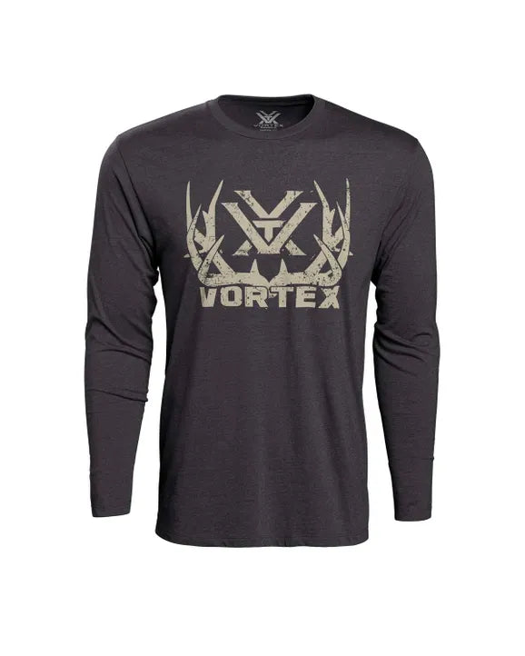 VORTEX- Full-Tine Tee - Charcoal Heather