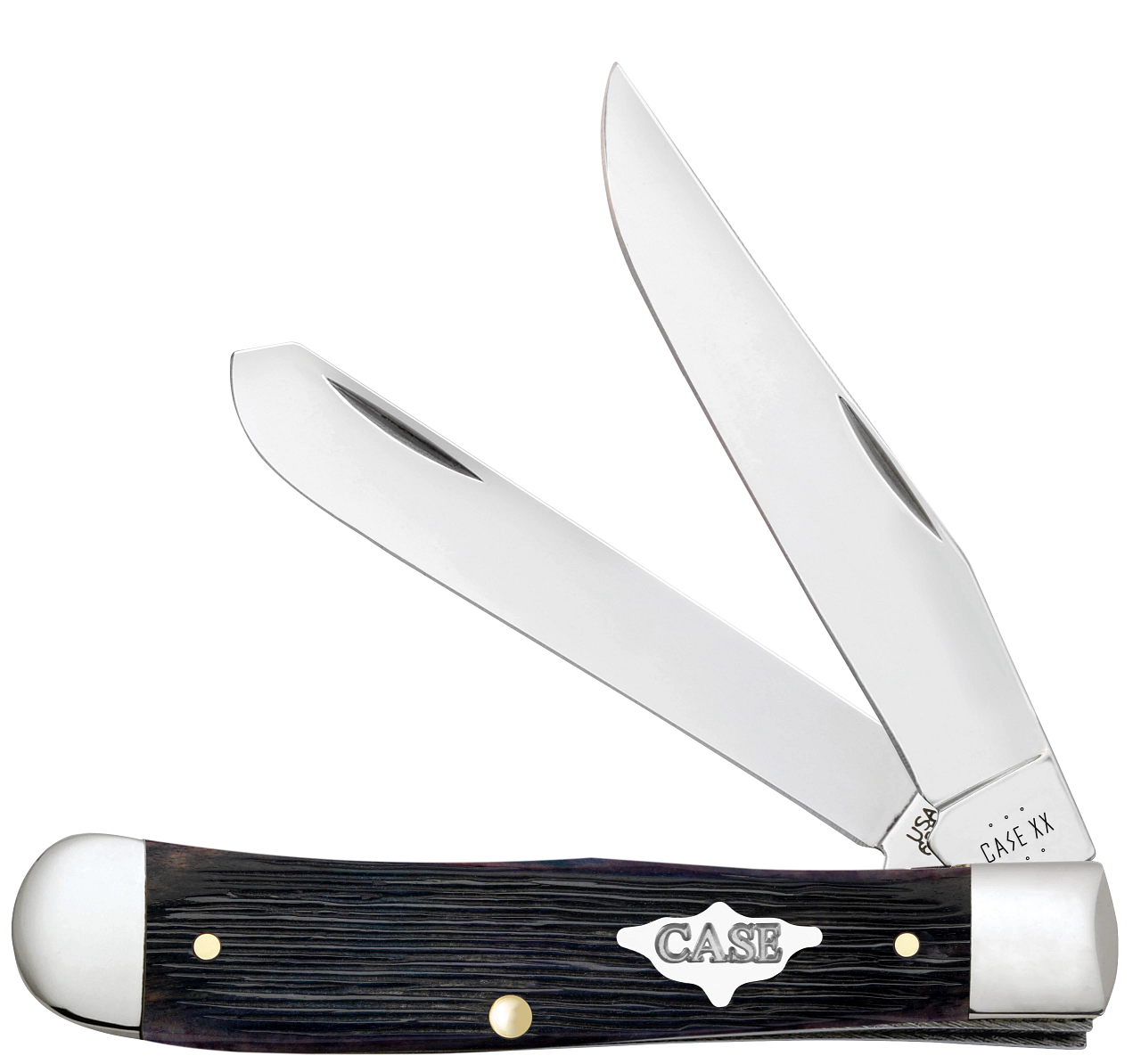Case XX Trapper Clip  Spey Blades Purple Bone Barnboard Jig Handle - 09700